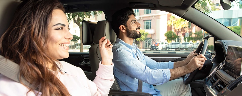 Man and woman in the car