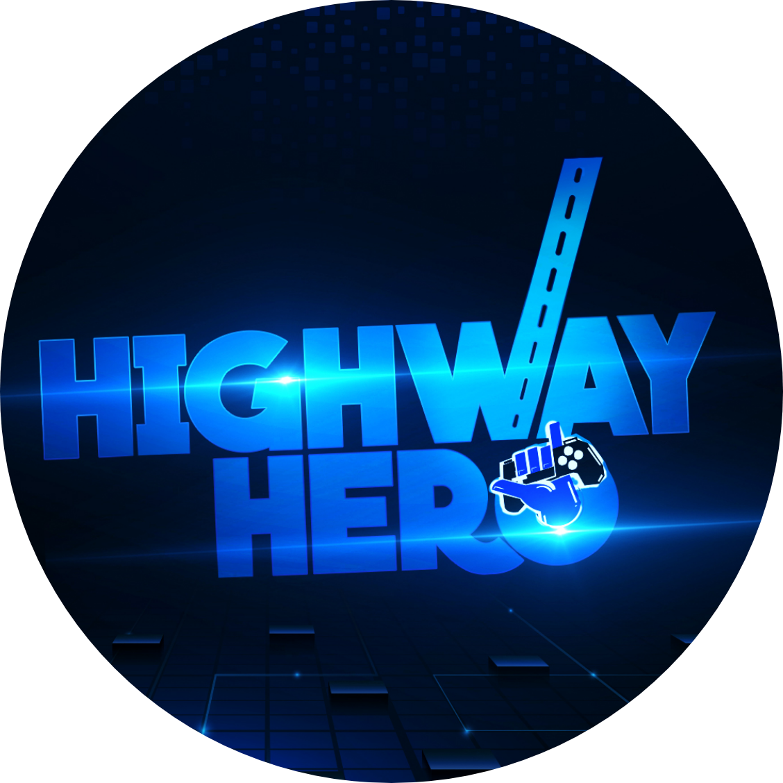 Highway hero written on dark background