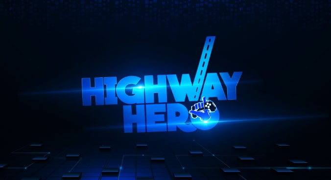 Highway hero written on dark background