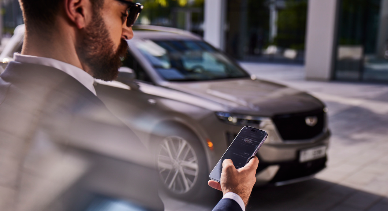 Man looking at the phone